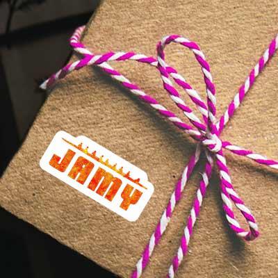 Sticker Jamy Ruderboot Notebook Image
