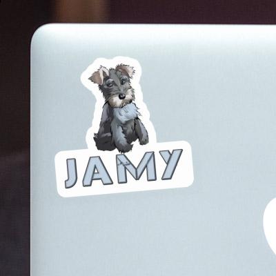 Schnauzer Aufkleber Jamy Laptop Schnauzer Aufkleber Jamy Laptop Image