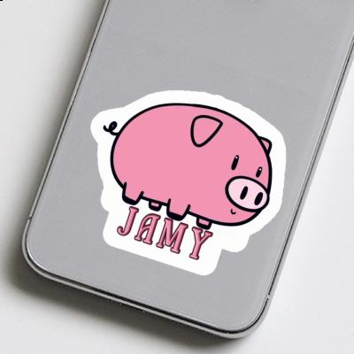Jamy Sticker Pig Notebook Jamy Sticker Pig Gift package Image