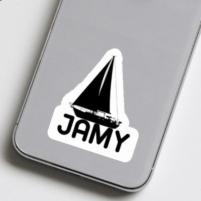 Sailboat Sticker Jamy Laptop Image