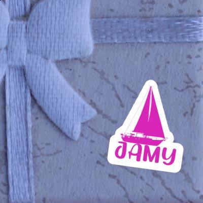 Sailboat Sticker Jamy Notebook Sailboat Sticker Jamy Notebook Image