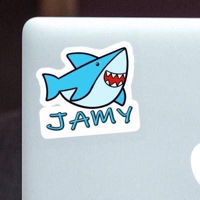 Shark Sticker Jamy Notebook Image