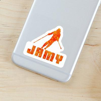 Skifahrerin Aufkleber Jamy Gift package Image
