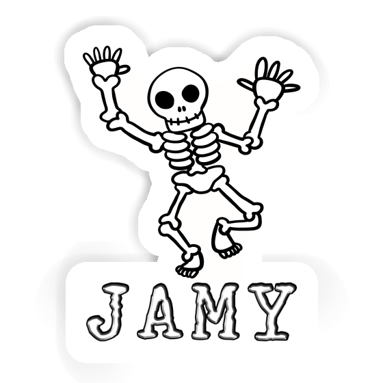 Aufkleber Skelett Jamy Notebook Image