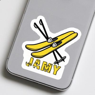 Jamy Sticker Ski Laptop Image