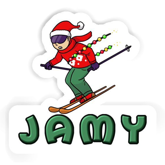 Autocollant Skieur Jamy Image