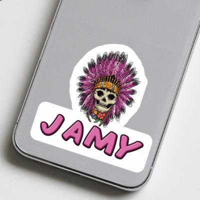 Sticker Womens Skull Jamy Image