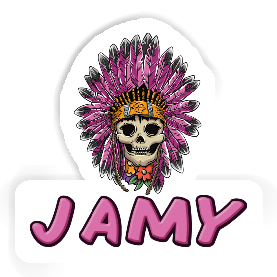 Sticker Womens Skull Jamy Image