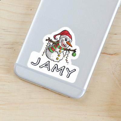 Jamy Aufkleber Schneemann Laptop Image