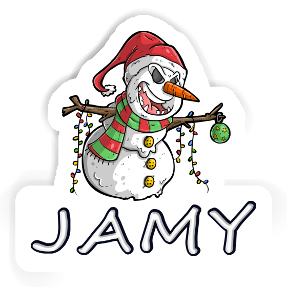 Jamy Aufkleber Schneemann Notebook Image