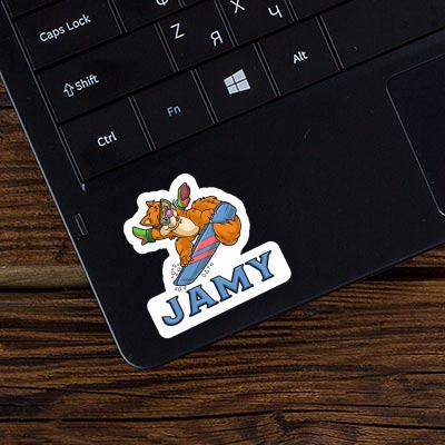 Aufkleber Snowboarderin Jamy Laptop Aufkleber Snowboarderin Jamy Laptop Image