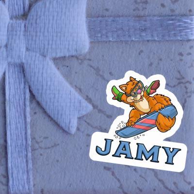 Aufkleber Snowboarderin Jamy Notebook Aufkleber Snowboarderin Jamy Gift package Image