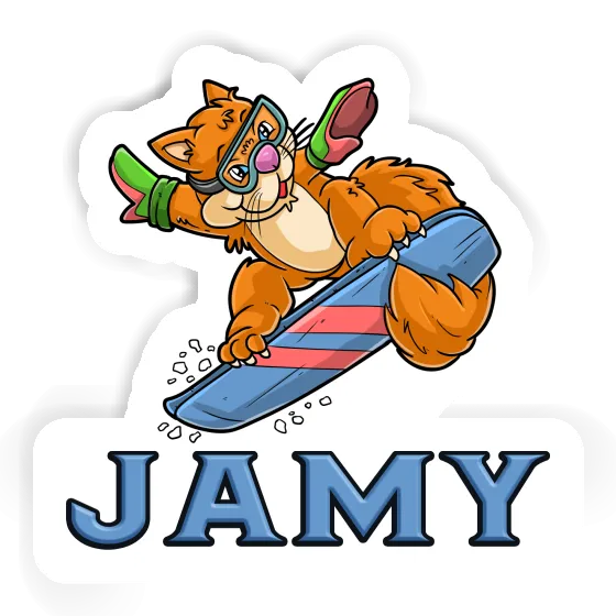 Aufkleber Snowboarderin Jamy Aufkleber Snowboarderin Jamy Image