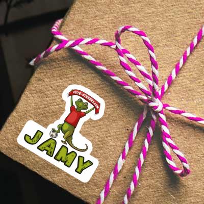 Sticker Lizard Jamy Laptop Image