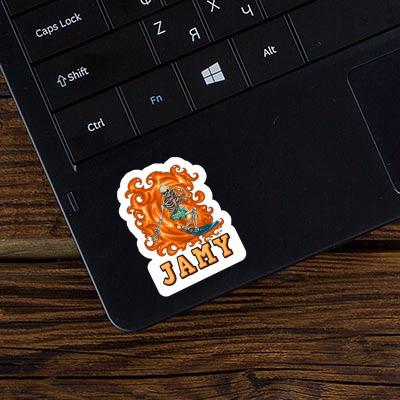 Surfer Sticker Jamy Laptop Image