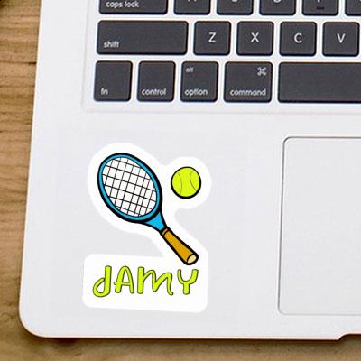 Sticker Jamy Tennis Racket Laptop Image