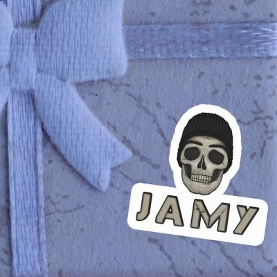 Sticker Jamy Totenkopf Notebook Image