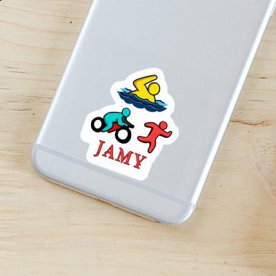 Autocollant Jamy Triathlète Laptop Autocollant Jamy Triathlète Laptop Image