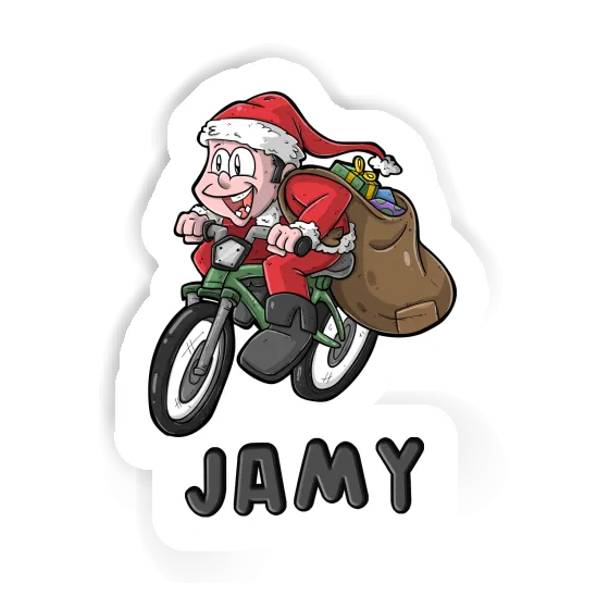 Sticker Jamy Cyclist Laptop Image