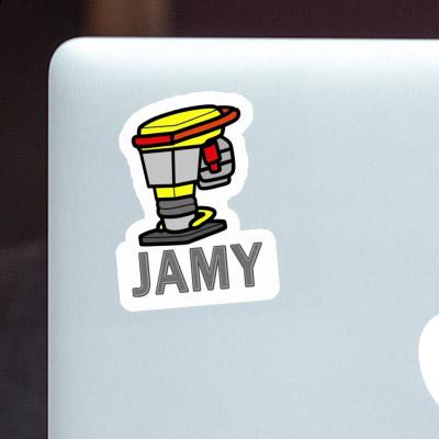 Vibratory tamper Sticker Jamy Notebook Vibratory tamper Sticker Jamy Gift package Image