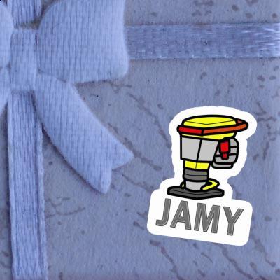 Vibratory tamper Sticker Jamy Notebook Vibratory tamper Sticker Jamy Gift package Image