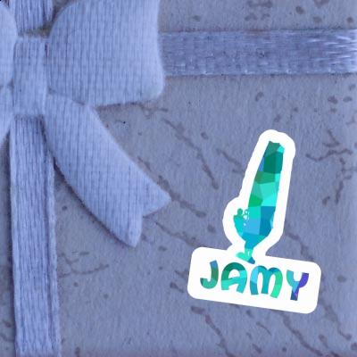 Autocollant Windsurfer Jamy Laptop Image