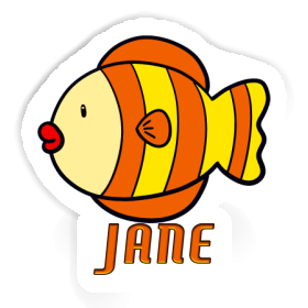 Poisson Autocollant Jane Image