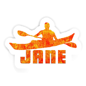 Jane Sticker Kayaker Image