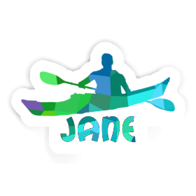 Jane Sticker Kayaker Image