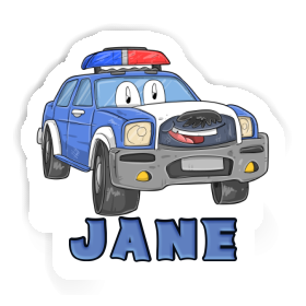 Jane Autocollant Voiture de patrouille Image