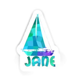 Jane Sticker Sailboat Image