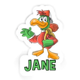Jane Autocollant Randonneur Image