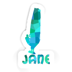 Windsurfer Sticker Jane Image