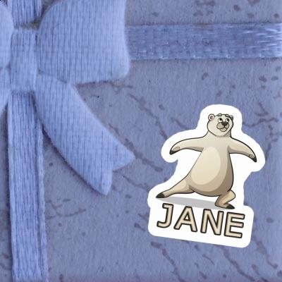 Yoga Bear Sticker Jane Gift package Image