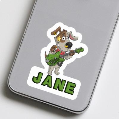 Sticker Gitarrist Jane Sticker Gitarrist Jane Image
