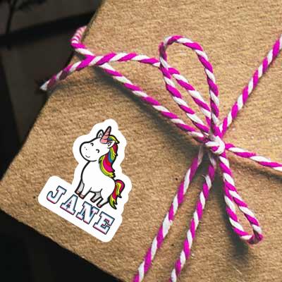 Sticker Jane Unicorn Notebook Sticker Jane Unicorn Gift package Image