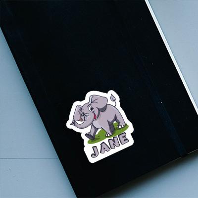 Elephant Sticker Jane Elephant Sticker Jane Image
