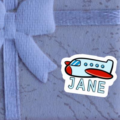 Plane Sticker Jane Notebook Image