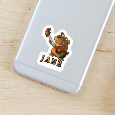 Jane Autocollant Chien guitariste Notebook Jane Autocollant Chien guitariste Notebook Image