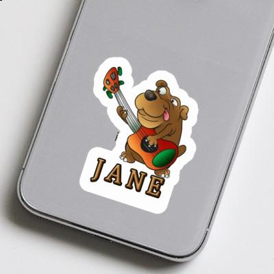 Sticker Guitarist Jane Image