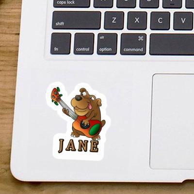 Sticker Gitarrist Jane Laptop Sticker Gitarrist Jane Laptop Image