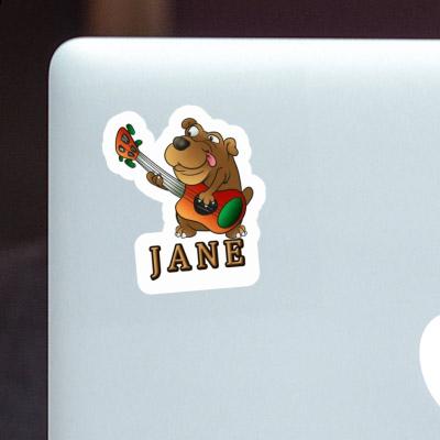 Jane Autocollant Chien guitariste Notebook Jane Autocollant Chien guitariste Gift package Image