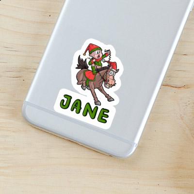 Autocollant Jane Cheval de Noël Laptop Autocollant Jane Cheval de Noël Laptop Image