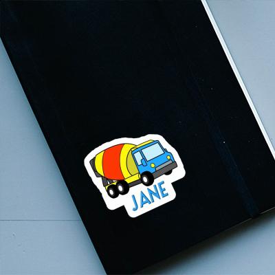 Sticker Mixer Truck Jane Notebook Sticker Mixer Truck Jane Gift package Image