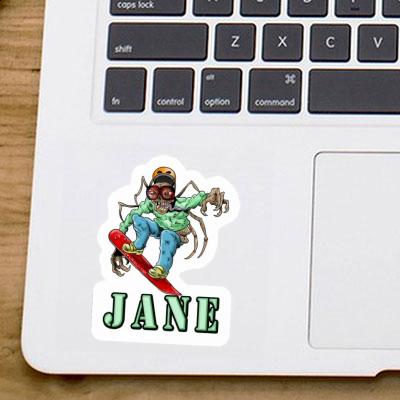 Sticker Jane Snowboarder Sticker Jane Snowboarder Image