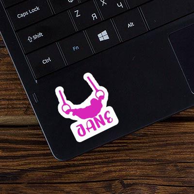 Sticker Jane Ring gymnast Laptop Image