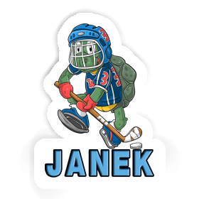 Joueur de hockey sur glace Autocollant Janek Image