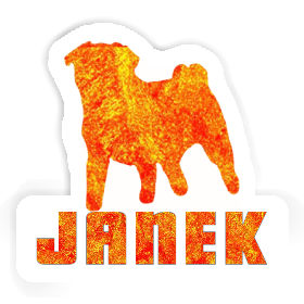 Sticker Janek Pug Image