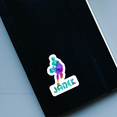 Basketball Player Sticker Janek Notebook Basketball Player Sticker Janek Gift package Image