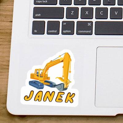 Excavator Sticker Janek Laptop Excavator Sticker Janek Laptop Image